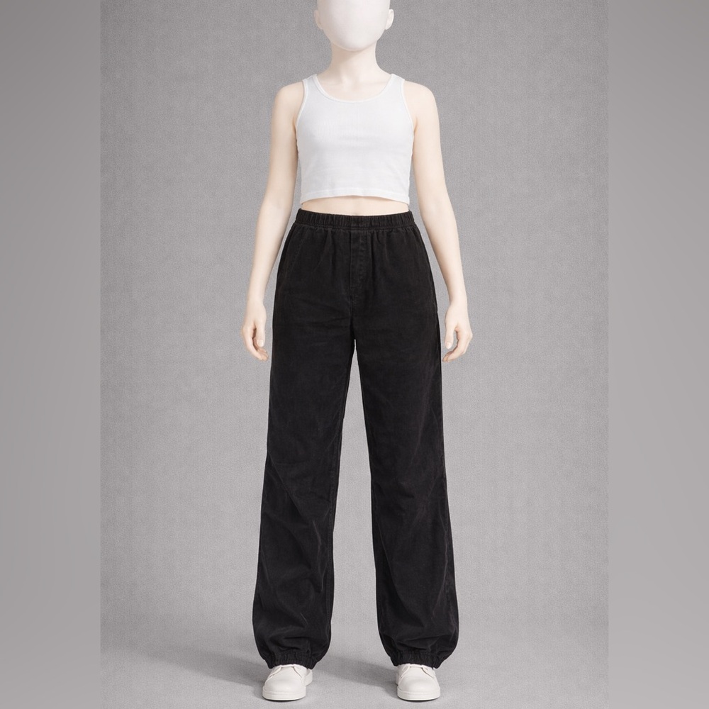 Hollister Gray Parachute Baggy Pants
